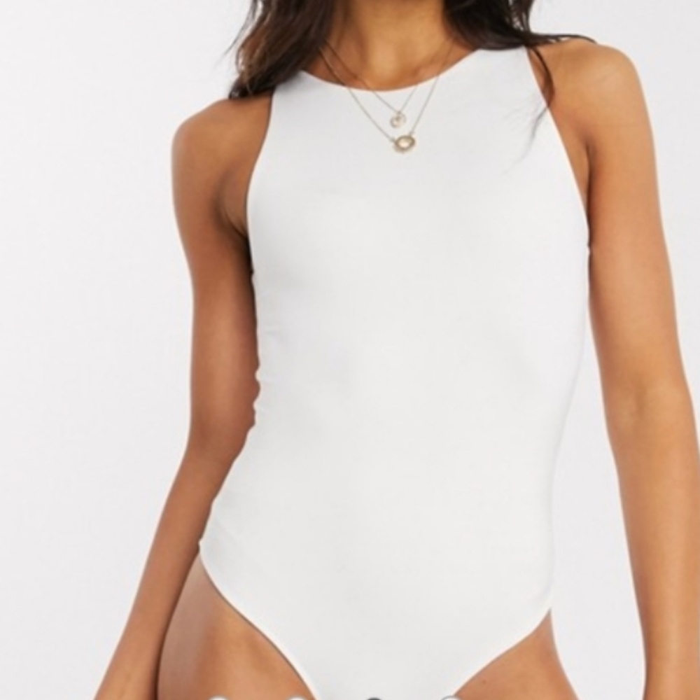 White Seamless Bodysuit